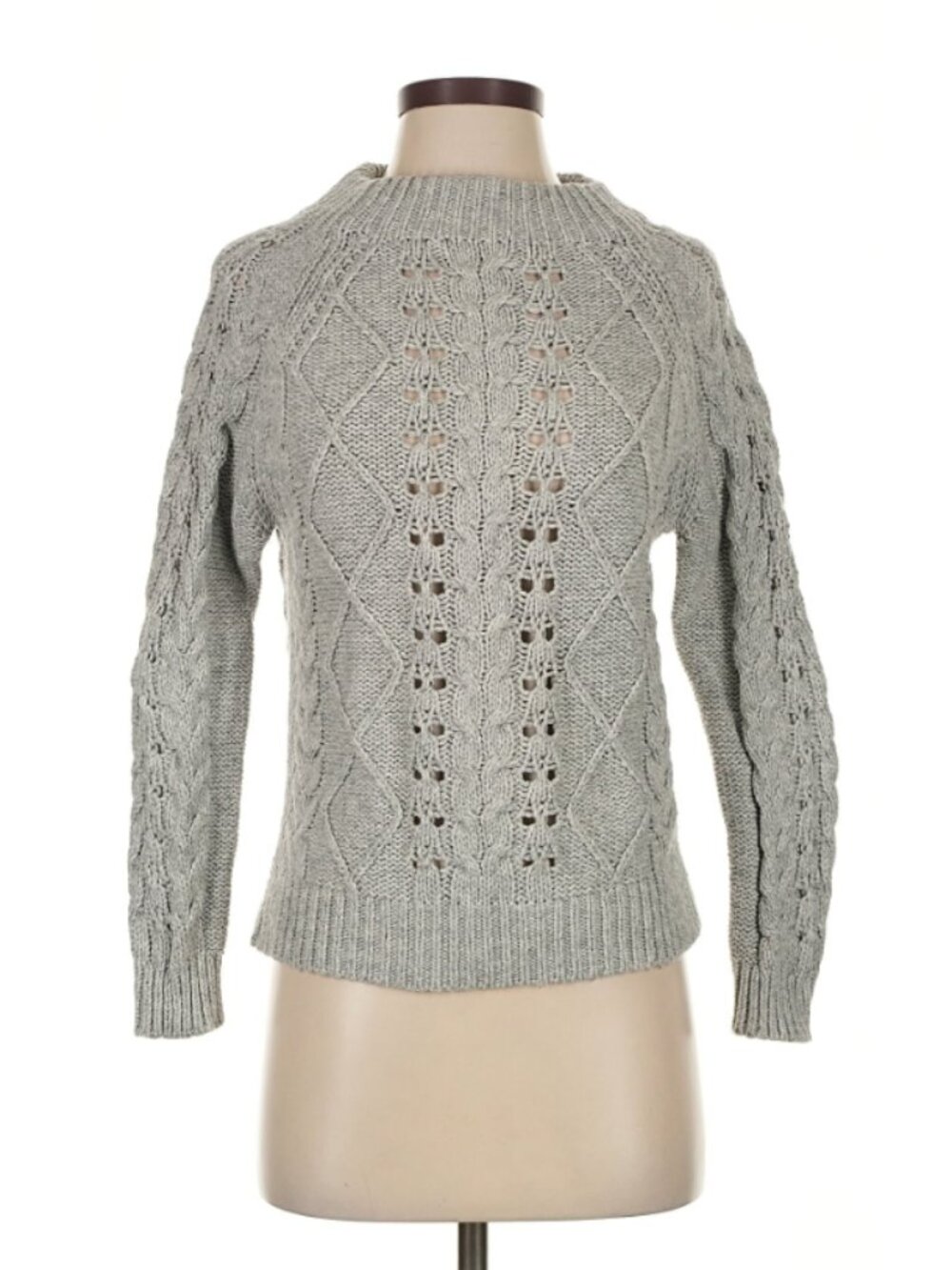 J. Crew Wool Blend Cable Knit Sweater